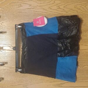 Rue21 Black and Blue Patchwork Skirt